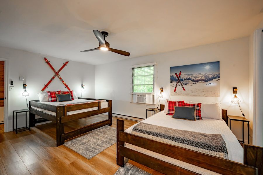 Bedroom with two beds