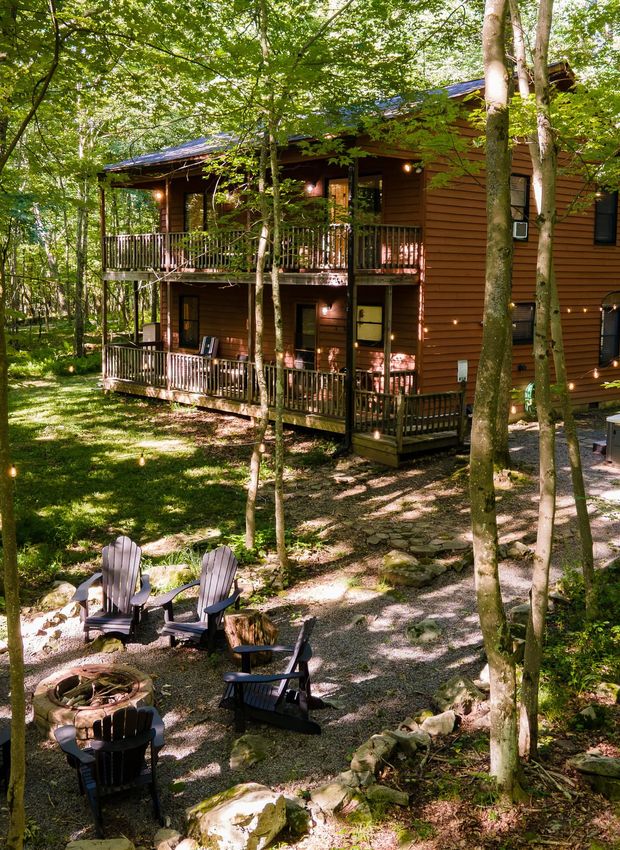 Wooded lake view
