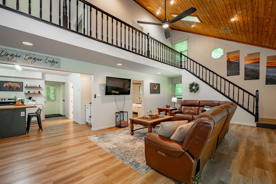 Living room and loft